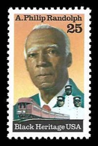 PCBstamps   US #2402 25c A.P. Randolph, Black Heritage, MNH, (12)