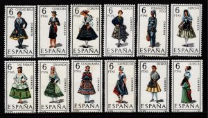 Spain 1968 Provincial Costumes, Set [Mint]