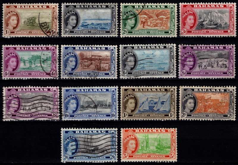 Bahamas 1954-63 Elizabeth II Definitives, Part Set [Used]