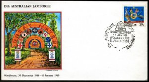 AUSTRALIA - 15TH SCOUT JAMBOREE Woodhouse Postmark (1989) Commemorative Cover