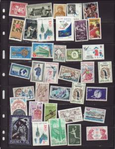 Lot of all different Worldwide Pesky Singles MNH