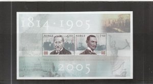 Norway  Scott#  1431a  MNH  S/S  (2005 Dissolution of Union with Sweden)