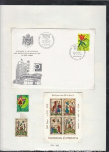 liechtenstein 1968/9 + first day  stamps page ref 17949