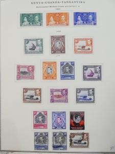 EDW1949SELL : KENYA U & T Nice Mint & Used collection on album pages. Cat $873.