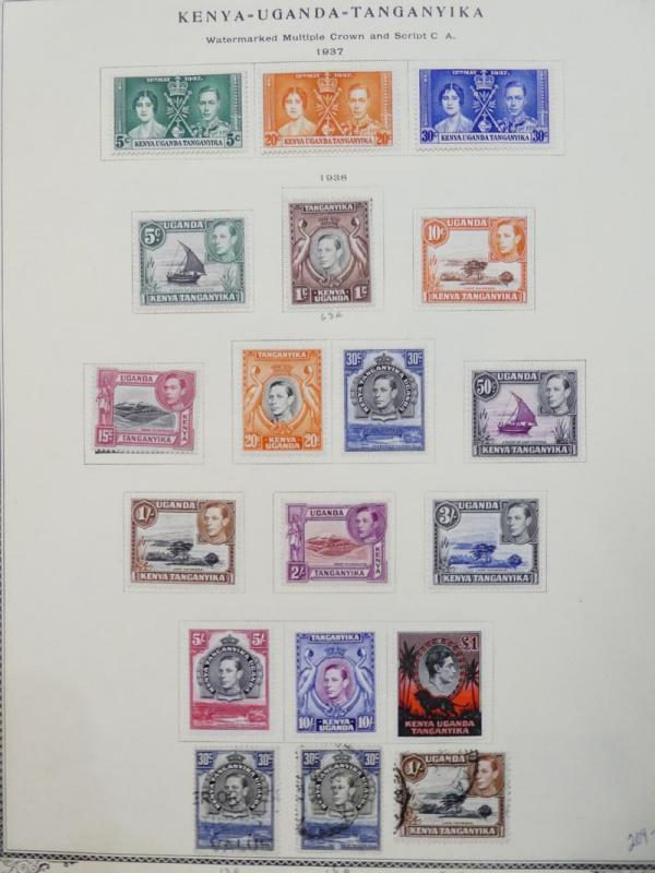 EDW1949SELL : KENYA U & T Nice Mint & Used collection on album pages. Cat $873.