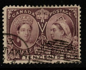 CANADA SG131 1897 10c PURPLE USED