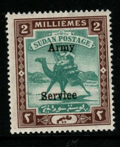 SUDAN SGA7 1906 2m GREEN & BROWN MTD MINT