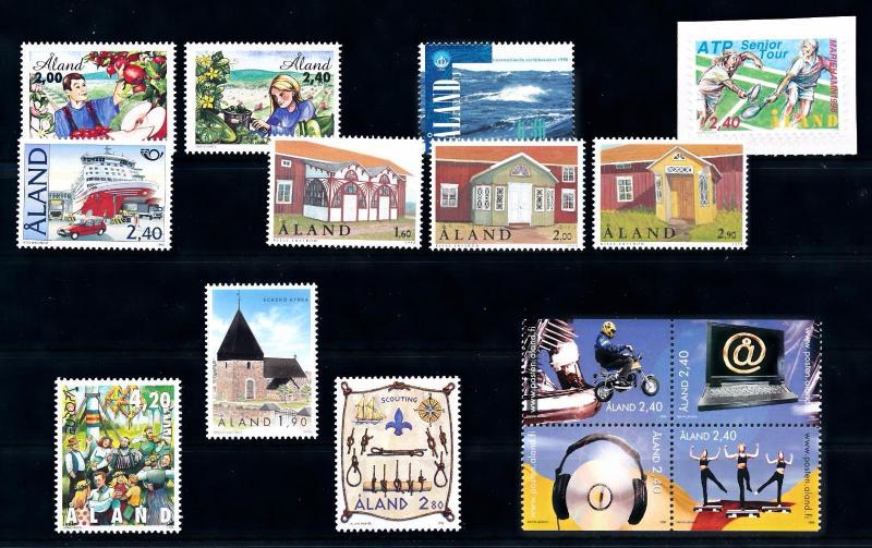 Aland Åland 1998 Complete Year Set  MNH