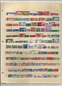 GERMANY COLLECTION ON STOCK SHEET, MINT/USED