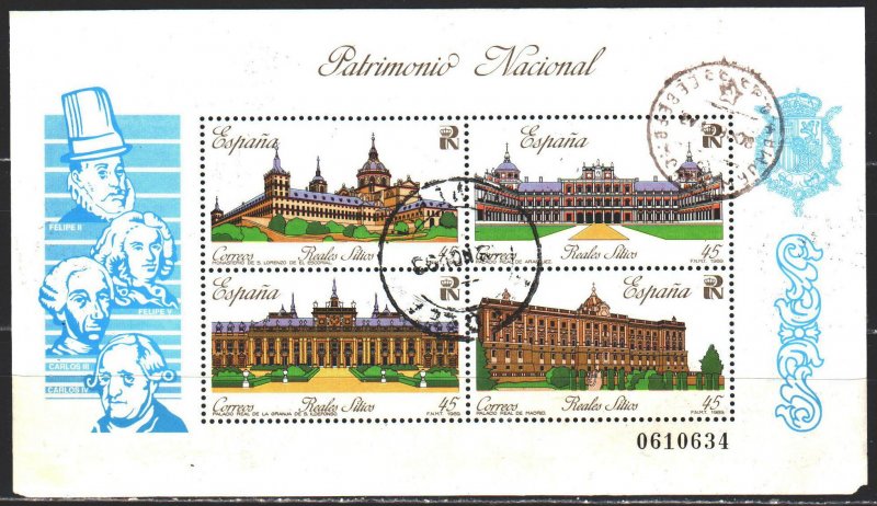 Spain. 1989. bl 35. Architecture of spain. USED.