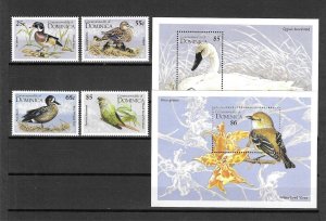 DOMINICA 1995 SG 1938/53 + MS 1954 MNH Cat £28