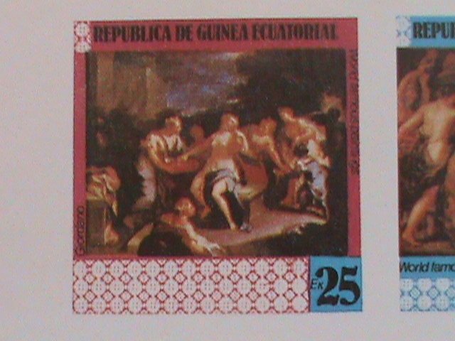 ​GUINEA EQUATORIAL STAMP- WORLD FAMOUS NUDE   PAINTING -MNH STAMP SHEET -RARE