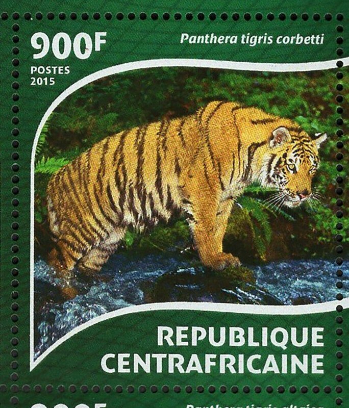 Tigers Stamp Panthera Tigris Sumatrae Altaica Corbetti S/S MNH #5445-5448 