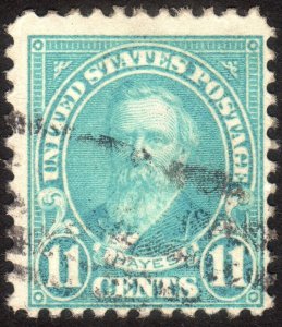 1922, US 11c, Rutherford B. Hayes, Used, Sc 563