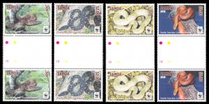 Samoa 2015 Scott #1198-1201 Gutter Pairs Mint Never Hinged