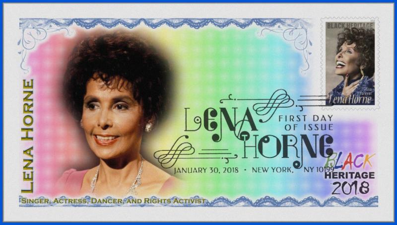 Lena Horne Black Heritage 2018 First Day Cover #022