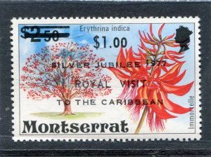 Montserrat OVPT SILVER JUBILEE 1977 Stamp Perforated Mint (NH)