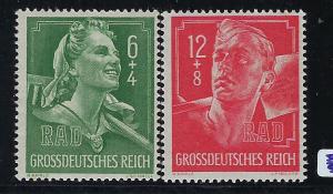 Germany Reich Scott # B281 - B282, mint nh