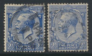 GB SG 422  SC# 191  Used Blue & Pale Blue  see detail / scans                ...