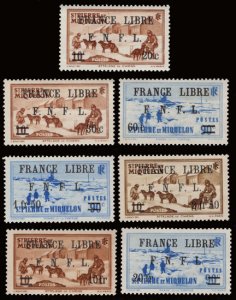 Scott #249-55 Overprints MNH