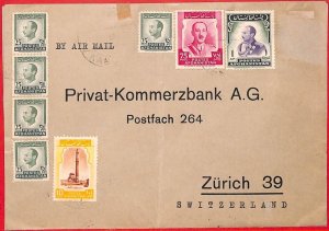 aa3491 - AFGHANISTAN - POSTAL HISTORY -  COVER from KABUL to SWITZERLAND