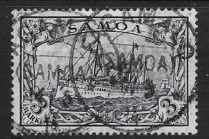 SAMOA (GERMAN) SGG18 1901 3m VIOLET-BLACK USED