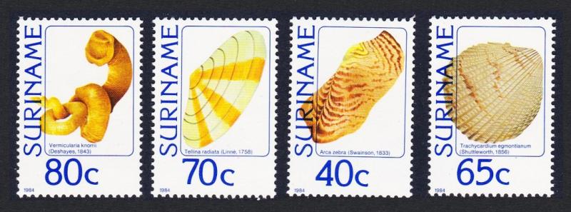 Suriname Sea Shells 4v SG#1169-1172