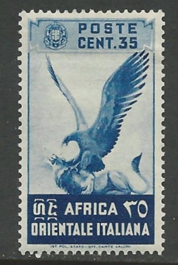 Italian East Africa # 9 Eagle and Lion   (1) Unused VLH