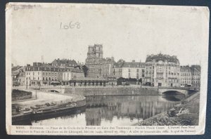 1942 Rennes France Picture Postcard Cover To Occupied Guernsey Channel Island