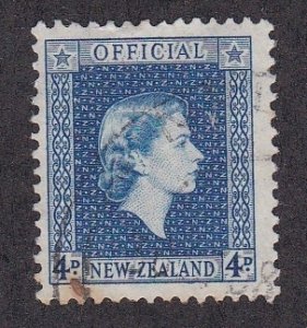 New Zealand  #O104, Official Stamp, used, 1/3 Cat.