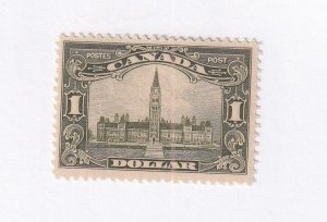CANADA # 159 VF-MLH $1 PARLIAMENT CAT VALUE $450 AT 20% I LOVE THE BUILDINGS
