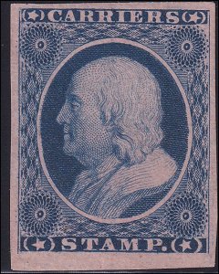 US Scott LO3, VF, Mint, No Gum as Issued, 1875 Reprint,  RARE! SCV $60