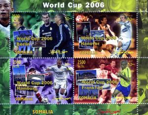 Somalia 2004 FOOTBALL WORLD CUP 2006 Sheet Perforated MInt (NH)