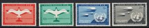  United Nations-1951 First Air stamp set  Sc#C1/C4-MNH(4126)