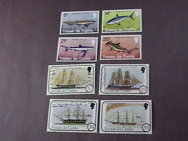 TRISTAN da CUNHA # 302-309-MINT/NEVER HINGED-2 COMPLETE SETS---1982