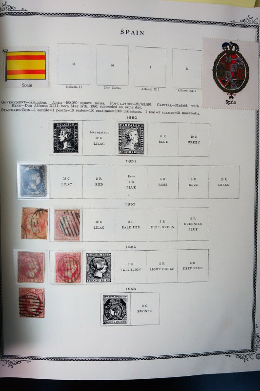 Spain Giant Mint & Used 1800s to 1990s High Opportunity Stamp Collection 