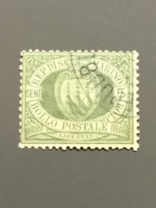 San Marino #5 F Used. Scott $ 9.25