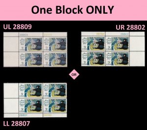 US 1322 Mary Cassatt 5c plate block (4 stamps) MNH 1966