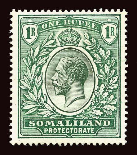 SOMALILAND PROTECTORATE Scott #60 (SG 69) 1912 King George V unused OG HRs