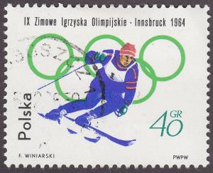 Poland 1200 Olympic Downhill Skiing 1964