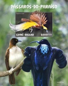 Guinea-Bissau - 2020 Bird-of-Paradise Birds - Stamp Souvenir Sheet - GB200114b