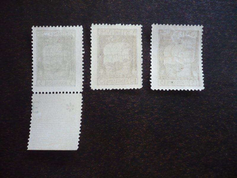 Stamps - Fiume - Scott# 196-198 - Mint Never Hinged Part Set of 3 Stamps