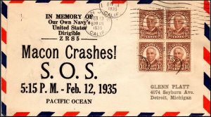 13 Feb 1935 - In Memory Of The USS Macon - USS Macon Crashes S.O.S - C34
