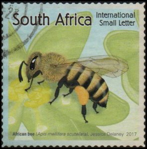 South Africa 1567a - Used - (Int'l Small Letter) African Bee (2017) (cv ...