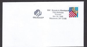 1998 US Girl Scouts Weedsport NY 75th birthday cancel