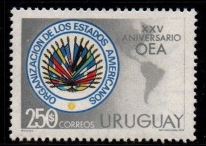 1974 Uruguay OAS emblem and map of americas American States #873 ** MNH