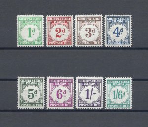 GILBERT & ELLICE ISLANDS 1940 SG D1/8 MNH Cat £180