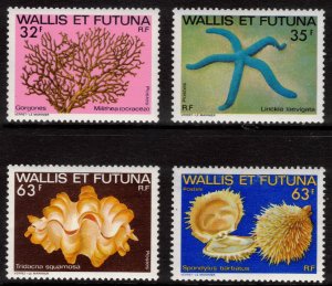 WALLIS & FUTUNA 1982 Marine Life; Scott 294-97; MNH