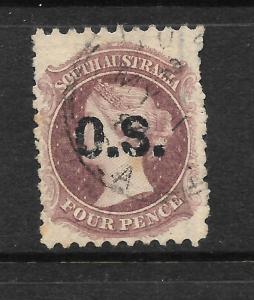 SOUTH AUSTRALIA 1874-77  4d    QV   OS   FU    SG O1