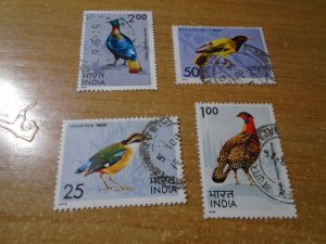 Birds :  India  #  656-59  used